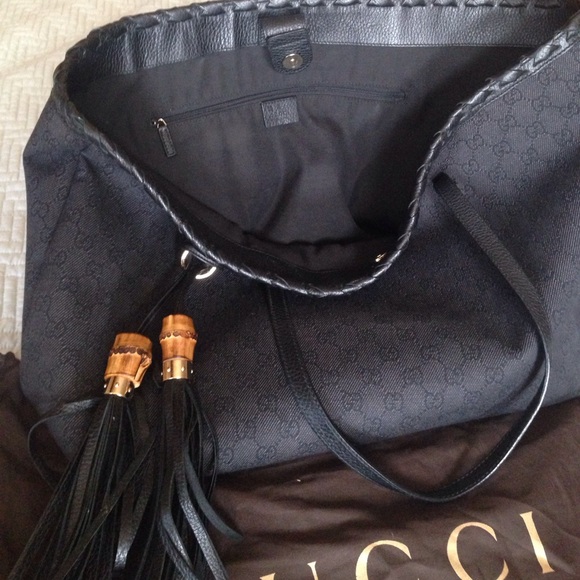 Athentic Gucci Tote leather tassels - Picture 11 of 14